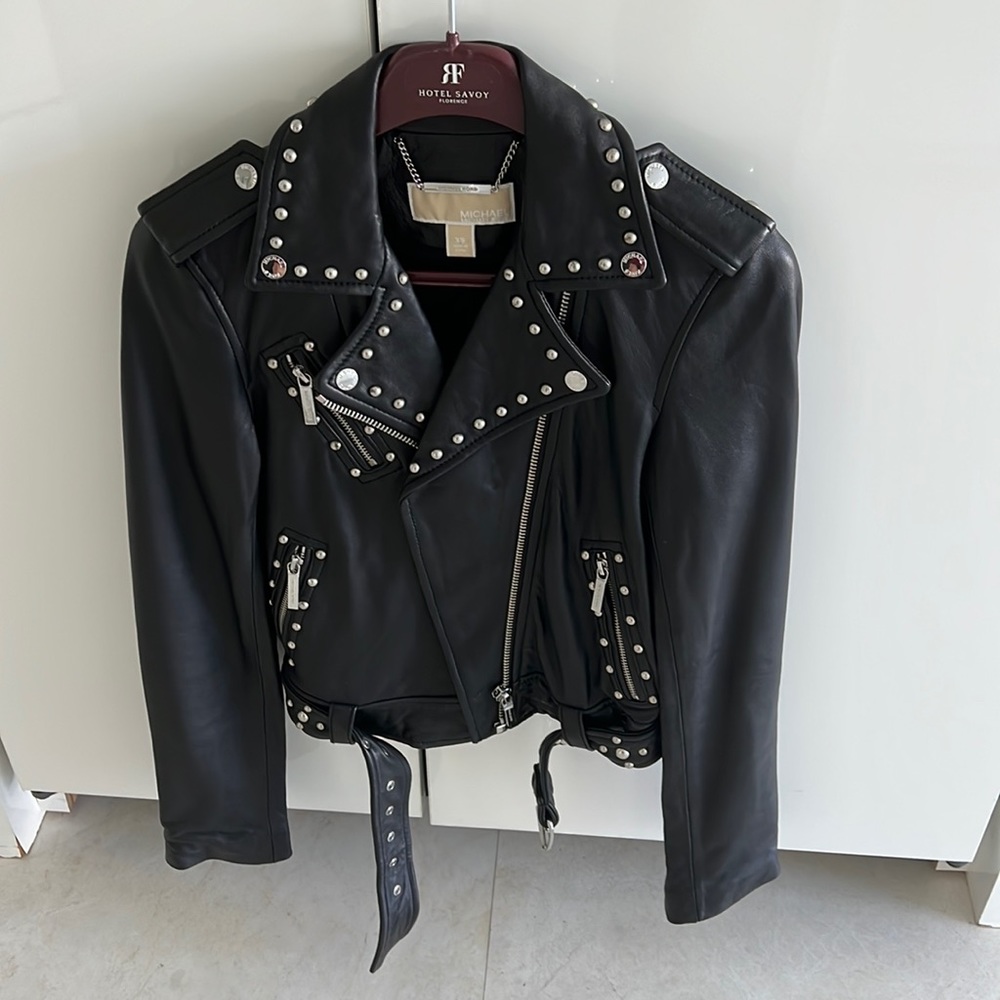 Michael Kors bikers jacket. New . Stunning size is xs but it’s like small